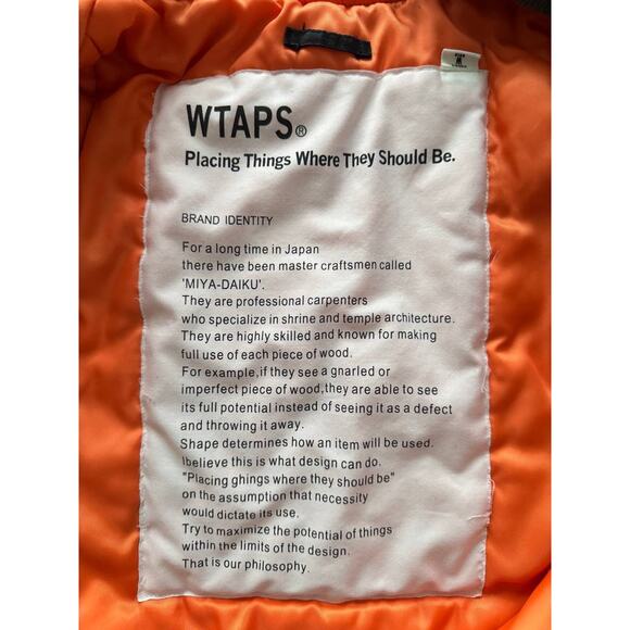 WTAPS Youthful Dayz MA-1 Bomber Jacket - Picture 5 of 7